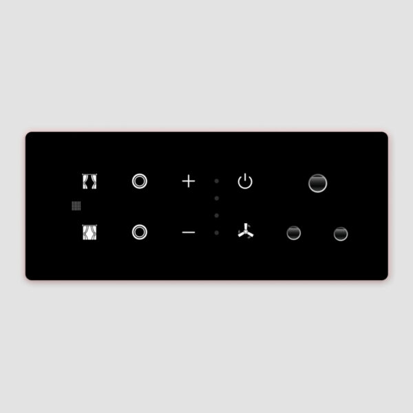HA10602 - 2 SWITCH+ 1 FAN + 1 CURTAIN + 1 SOCKET - Image 2
