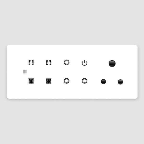 HA10604 - 3 SWITCH + 2 CURTAIN + 1 SOCKET - Image 3